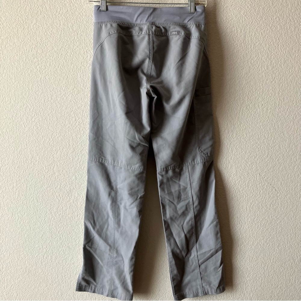 Figs Gray Solid Colored Comfortable Elastic Waist… - image 2